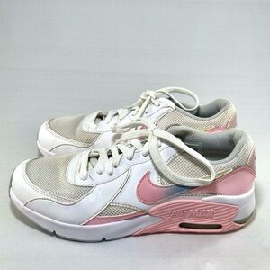 Nike Air Max Excee leather sneakers White Arctic Punch. 💗